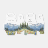 Elegante moderne Waterverf bruiloft Bedankdoosjes (Uitgevouwen)