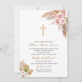 Elegante moderne Waterverf doop Kaart (Voorkant)