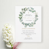 Elegante moderne Waterverf doop Kaart