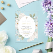 Elegante moderne Waterverf engelendoop Acryl Uitnodigingen (Insitu (Huwelijk))