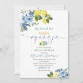 Elegante moderne Waterverf Main squeeze bruidswink Kaart (Voorkant)