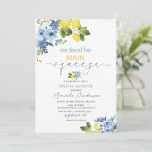 Elegante moderne Waterverf Main squeeze bruidswink Kaart (Staand voorkant)