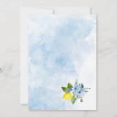 Elegante moderne Waterverf Main squeeze bruidswink Kaart (Achterkant)