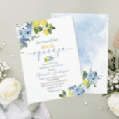 Elegante moderne Waterverf Main squeeze bruidswink Kaart