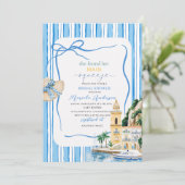 Elegante moderne Waterverf Main squeeze bruidswink Kaart (Staand voorkant)