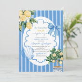 Elegante moderne Waterverf Main squeeze bruidswink Kaart (Staand voorkant)