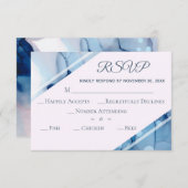 ** Elegante moderne Waterverf RSVP bruiloft (Voorkant / Achterkant)