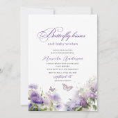 Elegante moderne Waterverf vlinder kussen Baby S Kaart (Voorkant)