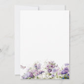 Elegante moderne Waterverf vlinder kussen Baby S Kaart (Achterkant)