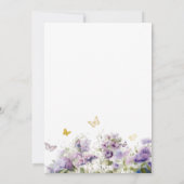 Elegante moderne Waterverf vlinder kussen Baby S Kaart (Achterkant)