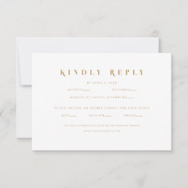 Elegante moderne website bruiloft RSVP Kaart