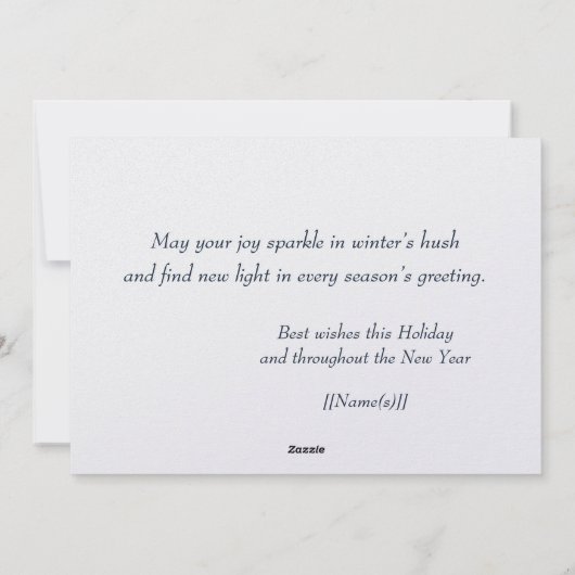 Elegante Moderne Whimsical Unieke Boho Kerstkaart (Achterkant)