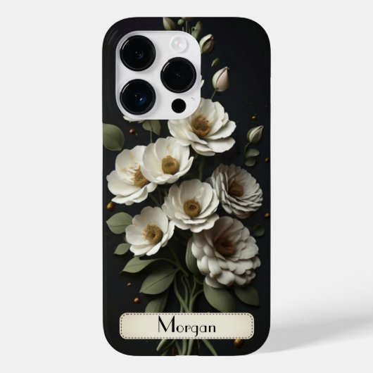 Elegante Moderne Wildbloemen 3D bloem Case-Mate iPhone Case (Achterkant)