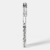 Elegante moderne Wildbloemen wit en zwart Case-Mate iPhone Case (Achterkant / Rechts)