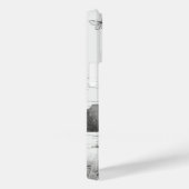 Elegante moderne Wildbloemen wit en zwart Case-Mate iPhone Case (Achterkant / Rechts)