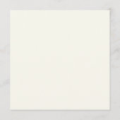 Elegante moderne wilde bloem off-white bruiloft menu (Achterkant)