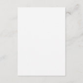 Elegante Moderne Wilde Bloem Witte Afgestudeerde Informatiekaartje (Achterkant)