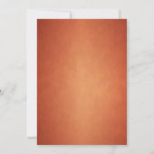 Elegante moderne witte koperen Sinaasappels bruilo Kaart (Achterkant)