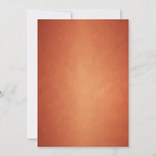 Elegante moderne witte koperen Sinaasappels bruilo Kaart (Achterkant)