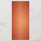 Elegante moderne witte koperen Sinaasappels bruilo Menu (Achterkant)