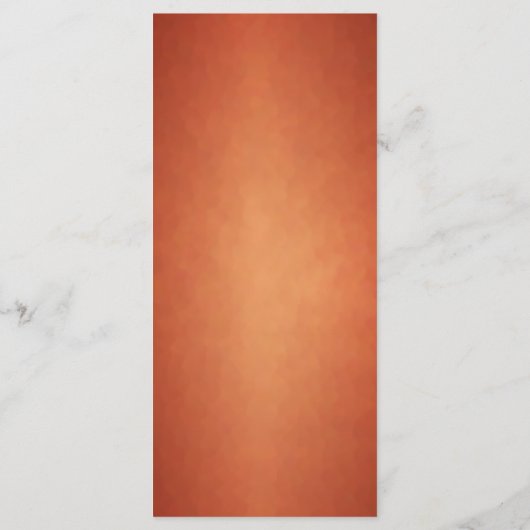 Elegante moderne witte koperen Sinaasappels bruilo Menu (Achterkant)