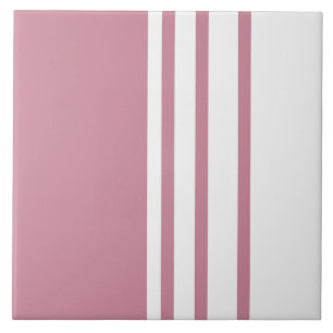 Elegante, moderne, witte strepen op pastelbrij tegeltje