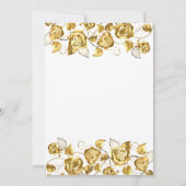 Elegante moderne witte trouwuitnodiging save the date (Achterkant)