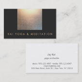 Elegante moderne yoga en meditatie leraar visitekaartje (Voorkant / Achterkant)