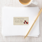 Elegante moderne, zachte bruiloft ladybugs etiket (Insitu)