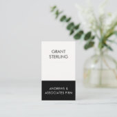 Elegante moderne zakelijke visitekaartje (Staand voorkant)