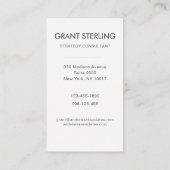 Elegante moderne zakelijke visitekaartje (Achterkant)