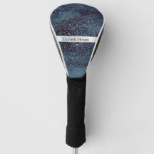 Elegante moderne zilveren mandala streep marinebla