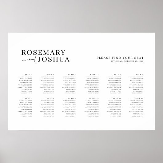 Elegante moderne zitgrafiek Vind uw stoel Poster (Voorkant)