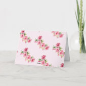 Elegante moderne zomer tropisch bloemmotief bedankkaart (Achterkant)