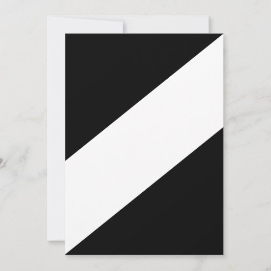 Elegante moderne zwart-wit chique verjaardag bedankkaart (Achterkant)