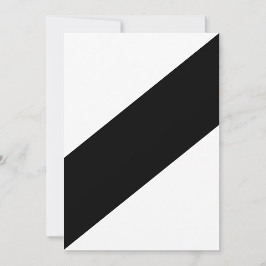 Elegante moderne zwart-wit delicate bruiloft save the date (Achterkant)