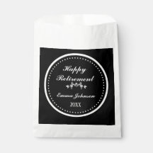 Elegante moderne zwart-wit gelukkige pensionering