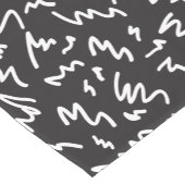 Elegante moderne zwart-witte Tafelloper (Hoek)