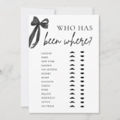 Elegante moderne zwarte boog die is geweest waar h kaart (Voorkant)