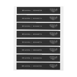 Elegante moderne zwarte bruiloft