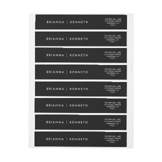 Elegante moderne zwarte bruiloft