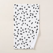 Elegante moderne zwarte en witte badhanddoeken bad handdoek (Handdoek)