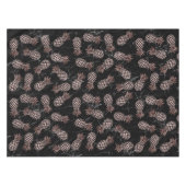 elegante moderne zwarte marmer roos gouden ananana tafelkleed (Voorkant (Horizontaal))