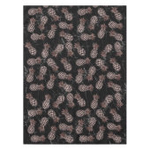 elegante moderne zwarte marmer roos gouden ananana tafelkleed (Voorkant)