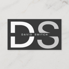 ELEGANTE MODERNO PROFESIONAL SIMPLE BLANCO NEGRO VISITEKAARTJE