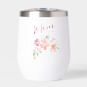 Elegante moeder Est Jaar Blush Roze Bloemen Waterv (Voorkant)