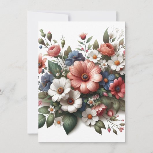 Elegante moeder Happy Birthday Party uitnodiging (Achterkant)