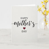 Elegante Moeder Serif Script Kaart (Gele Bloem)