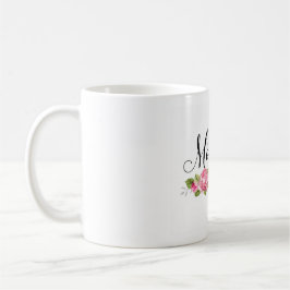 Elegante Moeder Typografie met Rozen Koffiemok