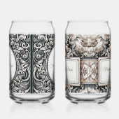elegante moeder | Vader van de bruid gepersonalise Blikvorm Glas (Rechts)